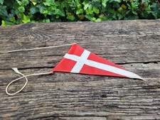 Stofffähnchen  Dänemark  Nationalflagge /  Antikes Altes Fahrrad