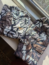 Predator Camo Alpine Pant Performance Long Sleeve Matching Set in Fall Gray XL