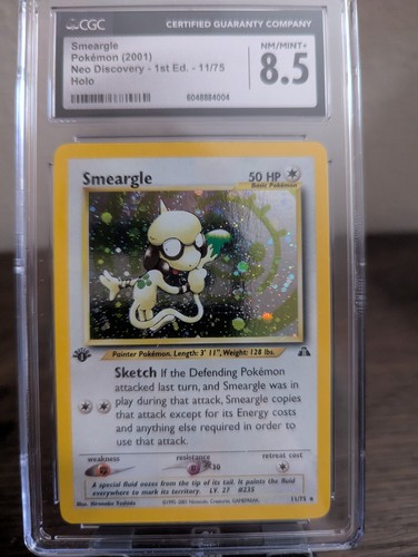 Smeargle (1st Edition) graded CGC 8.5 for sale on eBay