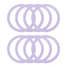 8Pcs Magnetic Adapter Ring, Magnetic Wireless Charger Conversion Kit, Purple