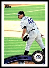 Esmil Rogers 2011 Topps #377 Rockies MLB READ FREE SHIPPING AutographDen