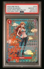 SIGNED BY AKEMI OKAMURA PSA 10 2023 ONE PIECE OP05-AWAKENING OF THE NEW ERA 016