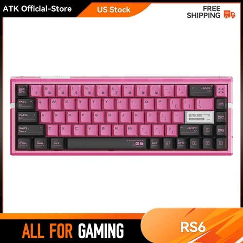 ATK RS6 Ultra 65% Aluminium Hall Effect Gaming Keyboard - TTC RGB 8000Hz Wired