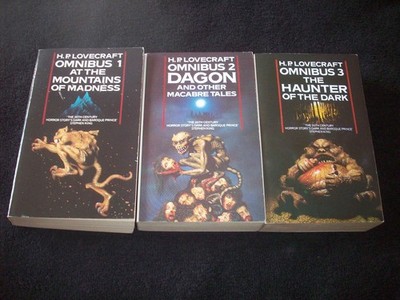 H. P. Lovecraft Omnibus Book x 3 Mountains Dagon Haunter Voyager 2000