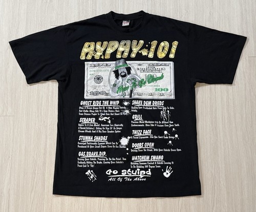 Vintage Y2K Mac Dre ‘Hyphy 101’ Bootleg Shirt 2XLT Rap Tee Bay Area Thizzle