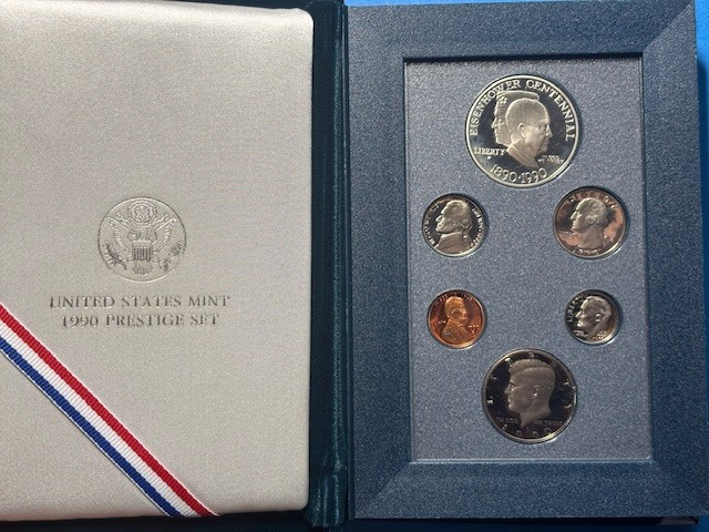 U.S. Mint Eisenhower Centennial Proof Silver Dollar (1990 6-Coin