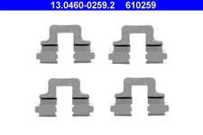 ATE Zubehörsatz Scheibenbremsbelag 13.0460-0259.2 für AUDI VW SEAT GOLF A3 CADDY