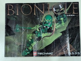 LEGO Bionicle 8535 Toa Lewa+Book, All Parts Very Good Condition