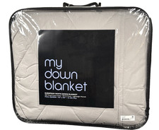 Bloomingdale s My Down Blanket Full/Queen Gray European White Down 300TC Cotton