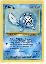 Pokémon TCG Poliwag Base Set 2 88/130 Regular Unlimited Common LP