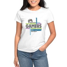 CafePress Gamers T Shirt Women's T-Shirt 1152093809