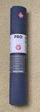 MANDUKA ProLite YOGA MAT - Non-slip, 71x24, 4.7mm textured - STORM/Blue - NEW