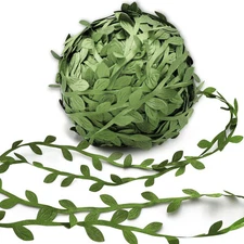 269ft Leaf Ribbon, Baby Shower Decorations Artificial Small 269 ft, Green 