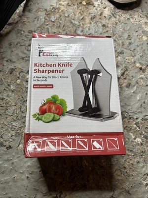 Kitchen Edge Knife Sharpener Sharpens Hones Standard Blade