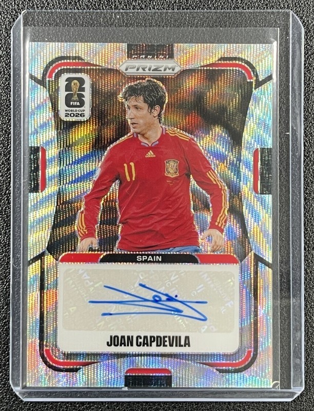 JOAN CAPDEVILA 2026 PANINI PRIZM WORLD CUP #S-JC SIGNATURES AUTO WAVE SPAIN