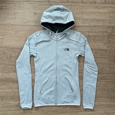 The North Face Hoodie Womens XS Gray Full Zip Hooded Jacket Sweater Hiking