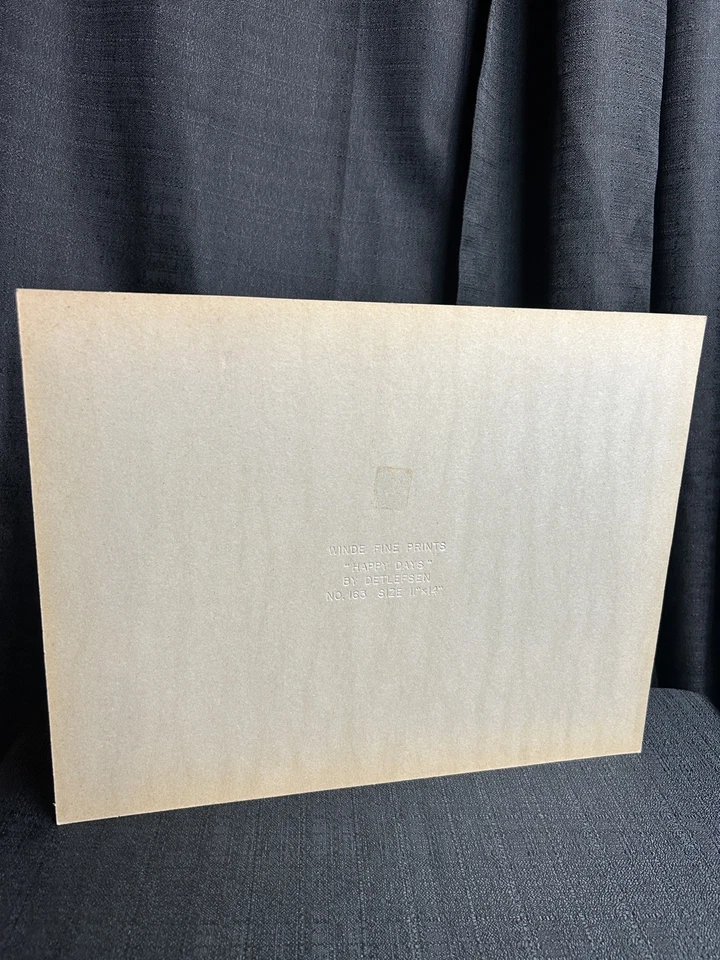 Impresión de Paul Detlefsen “Happy Days” 1966 de Winde impresiones finas 11x14 Foto 2 de 3