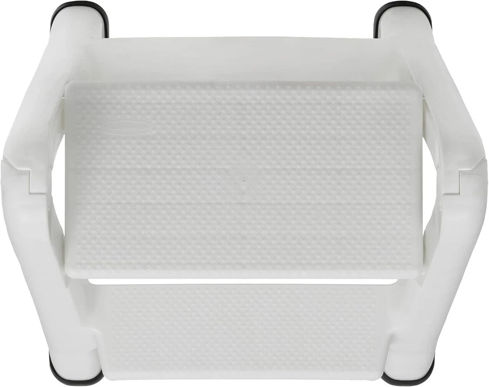 (1)-Rubbermaid Lightweight White Folding 2-Step Step Stool 420903-WHT - Image 4 of 4