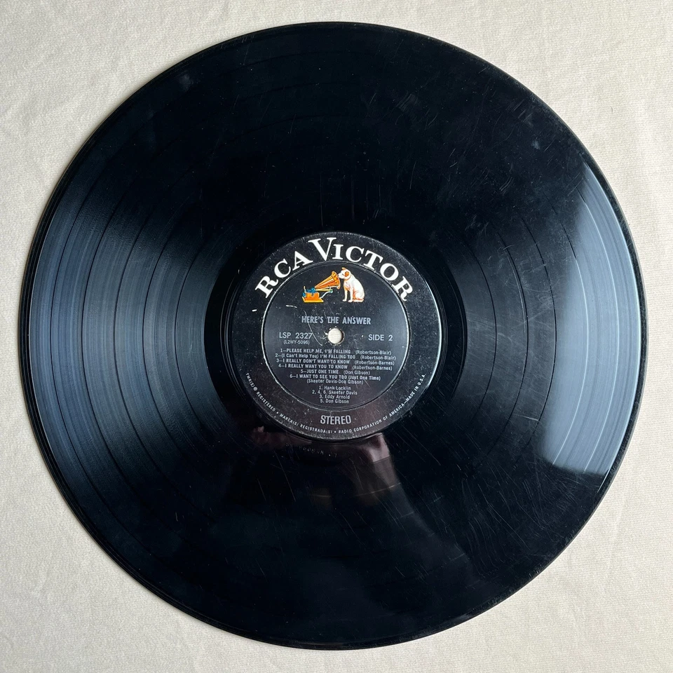 SKEETER DAVIS Here's The Answer 1961 Vinyl LP RCA LSP-2327 - G+ - Image 4 of 4