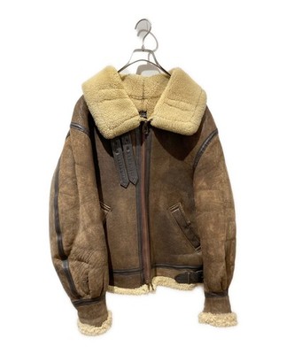AVIREX B-3 Shearling Flight Jacket Brown USA Made Size 38 | eBay