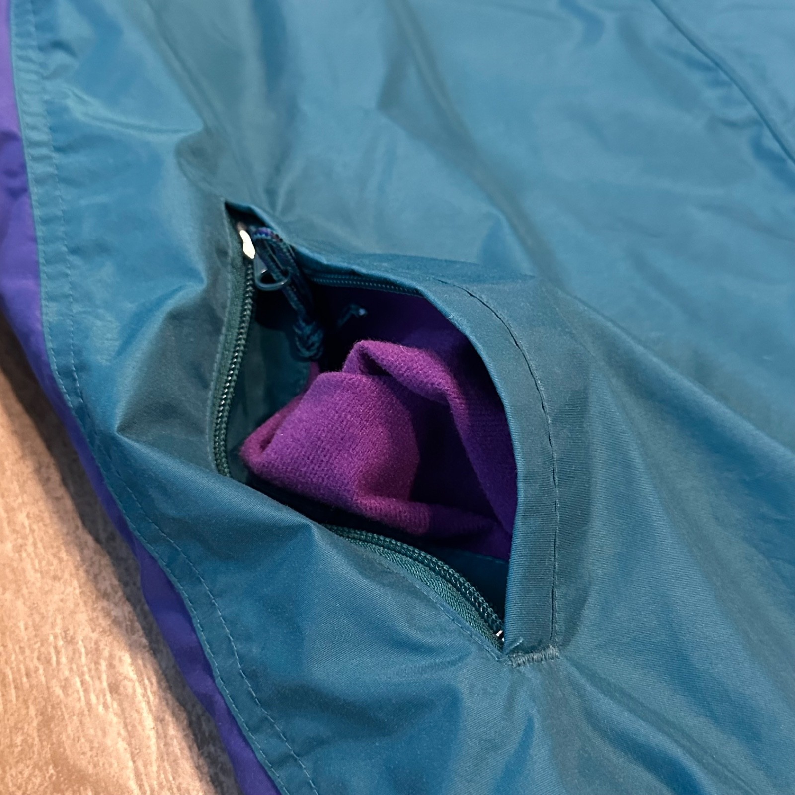 Columbia Bugaboo Jacket Womens L Green Full Zip Snap Long Sleeve Ski 90s Retro