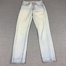 Madewell Jeans Womens 28 Blue Light Wash Straight High Rise Denim 5-Pocket