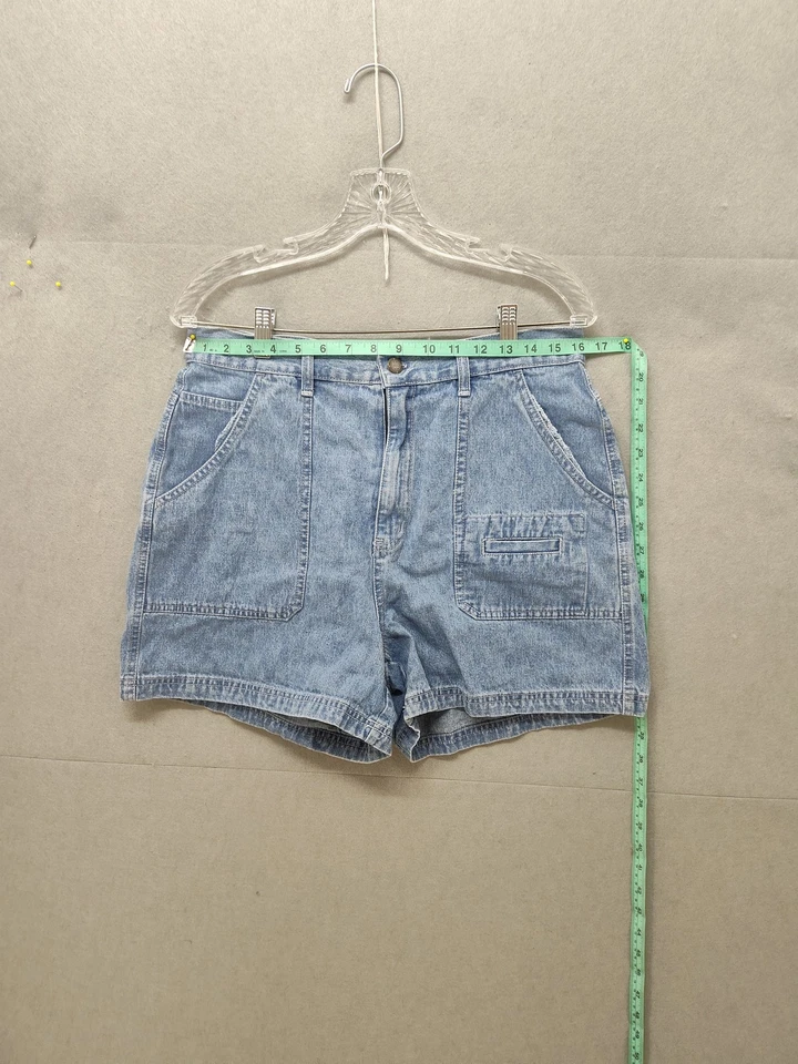 Винтажные женские шорты BillBlass 12 джинсовая ткань с высоким подъемом универсальный карман повседневные 90-е - Изображение 4 из 4