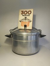 Cocotte minute Seb 10 litres en aluminium avec livre de recettes