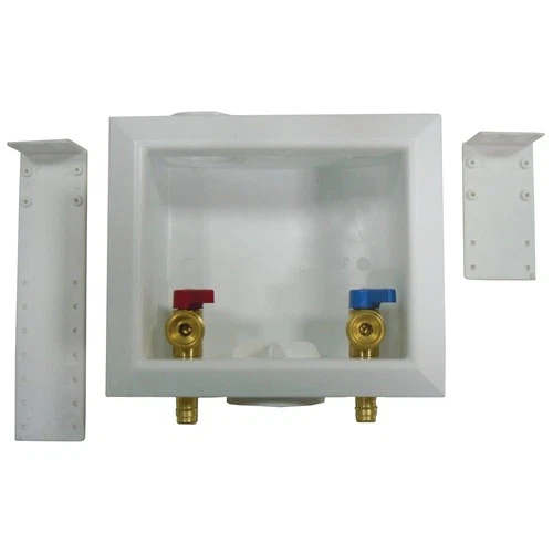 Jones Stephens B05944 WASHING MACHINE VALVE BOX 1/2 WIRSBO STYLE - White - Picture 1 of 4