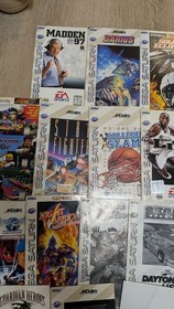 Sega SaturnLot Of 15 Manuals W/ Inserts, Guardian Heroes RARE!, Street Fighter