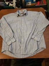 MOSA for Oaktree Men's MEDIUM L/S Gray Casual Button Down Shirt EUC. GB8