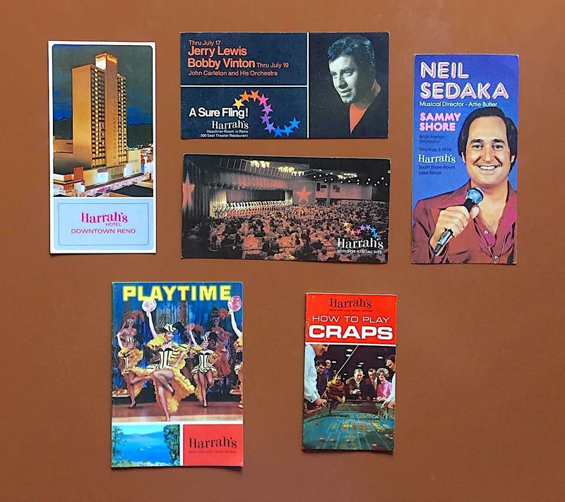 Vintage Harrah’s/Reno/Lake Tahoe Brochures/Postcard’s 1960’s-1970’s
