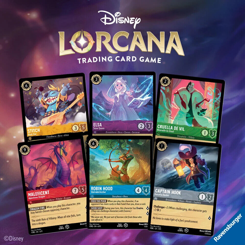 Disney Lorcana Trading Card Game, The First Chapter - Card Selection