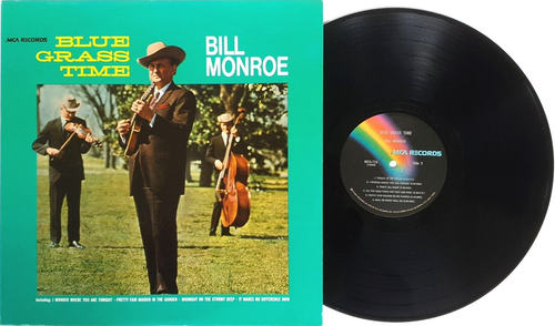 Bill Monroe-Blue Grass Time - Vinyl LP 1980 USA Reissue MCA Records MCA-116 - Picture 2 of 3