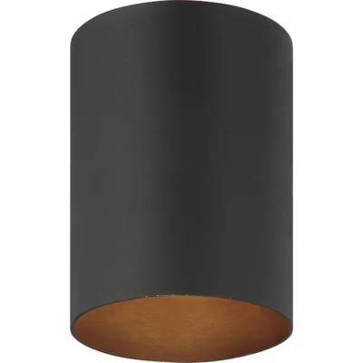 VOLUME LIGHTING 5 x 6.75 in. Antique Bronze Aluminum Outdoor Flush Mount Ceiling