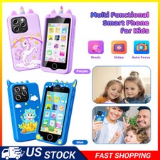 Smart Phone Toys for Ages 3-10 with Dual Camera Pink-unicorn For Christmas gift