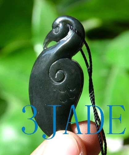 Nephrite Jade Manaia Pendant New Zealand Maori Art Greenstone Pounamu Necklace