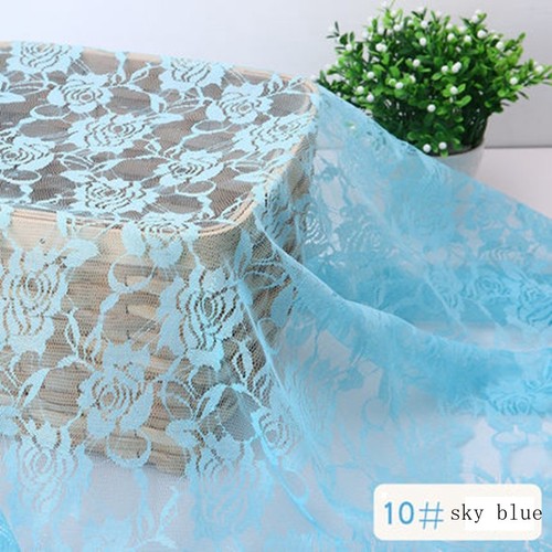 Rose Spitze Stoff 50cm*150CM Kleidung Vorhang Moskitonetz Haustextilien Kunst - Bild 22 von 25