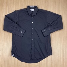 Vintage Sears Roebuck Shirt Mens 16 1/2-34/35 Black Single Needle Tailoring USA
