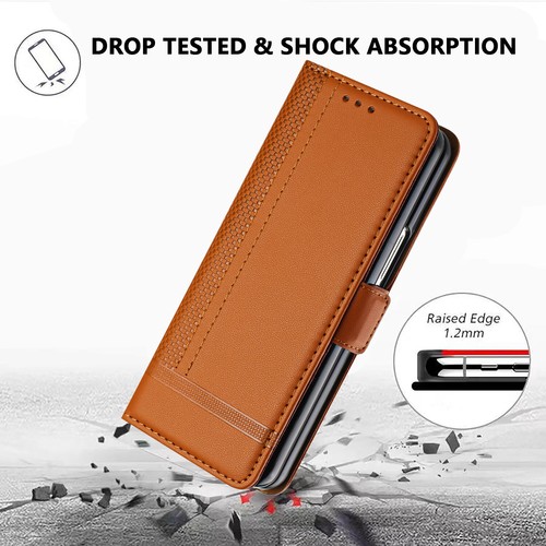 Für Samsung Galaxy Z faltbar 6/5/4 Handyhülle stoßfest Leder Karte Geldbörse Cover - Bild 25 von 53