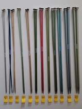 12 Complete Sets Single Point Knitting Needles Boye Bates other, 14" Long KN8