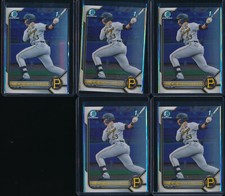 Lot of (5) DARIEL LOPEZ 1st 2022 Bowman Chrome Prospects PIRATES Rookie RC