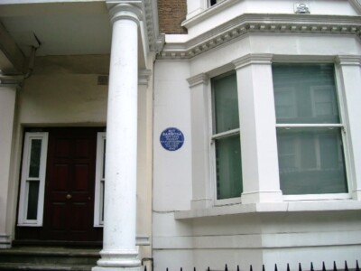 Foto 6x4 Ruy Barbosas blaue Plakette W11 In Holland Park Gardens W11 he wa c2008