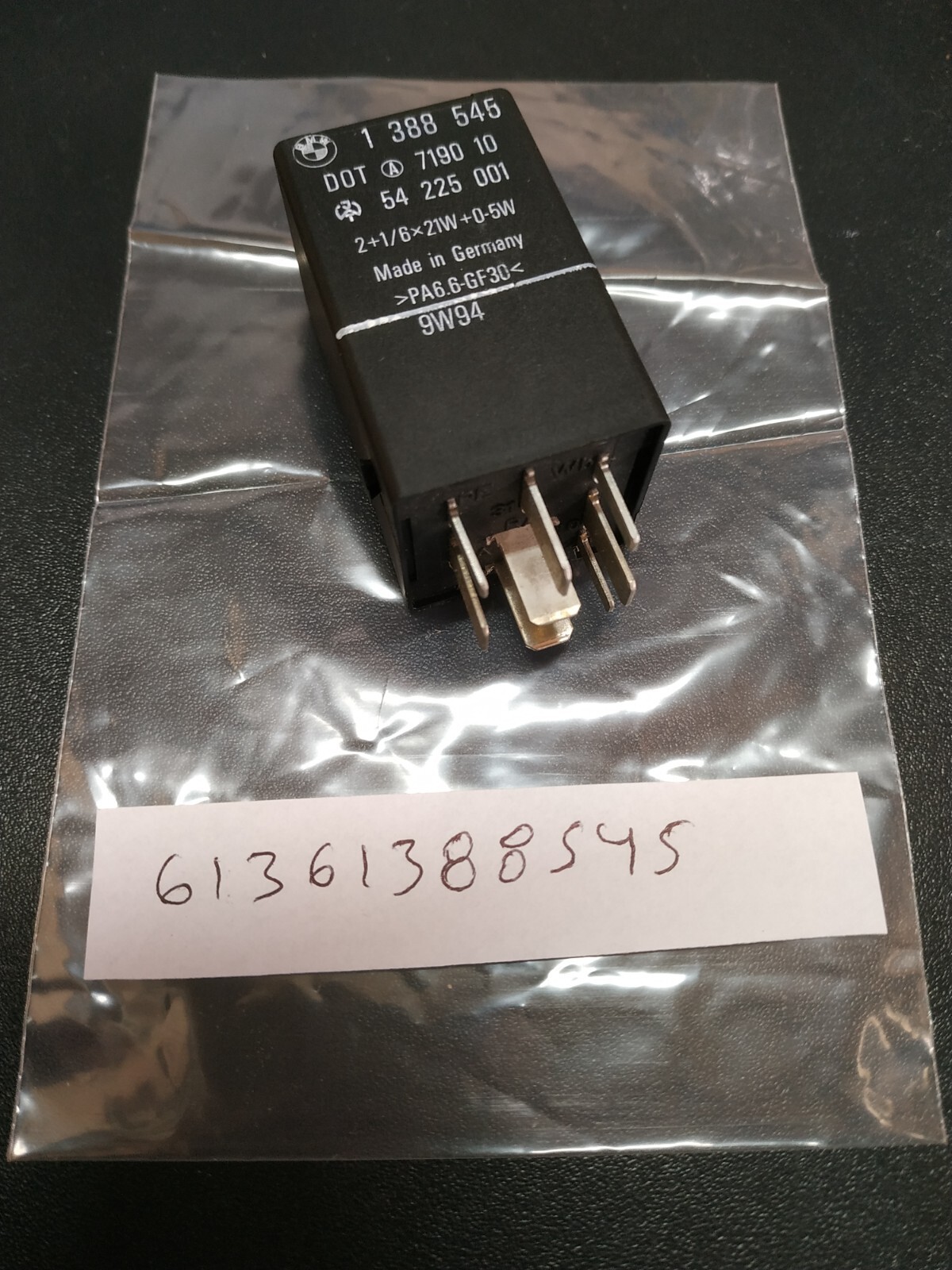 BMW E36-E34-E32-E31 hazard warning relay !NEW! GENUINE 61361388545 