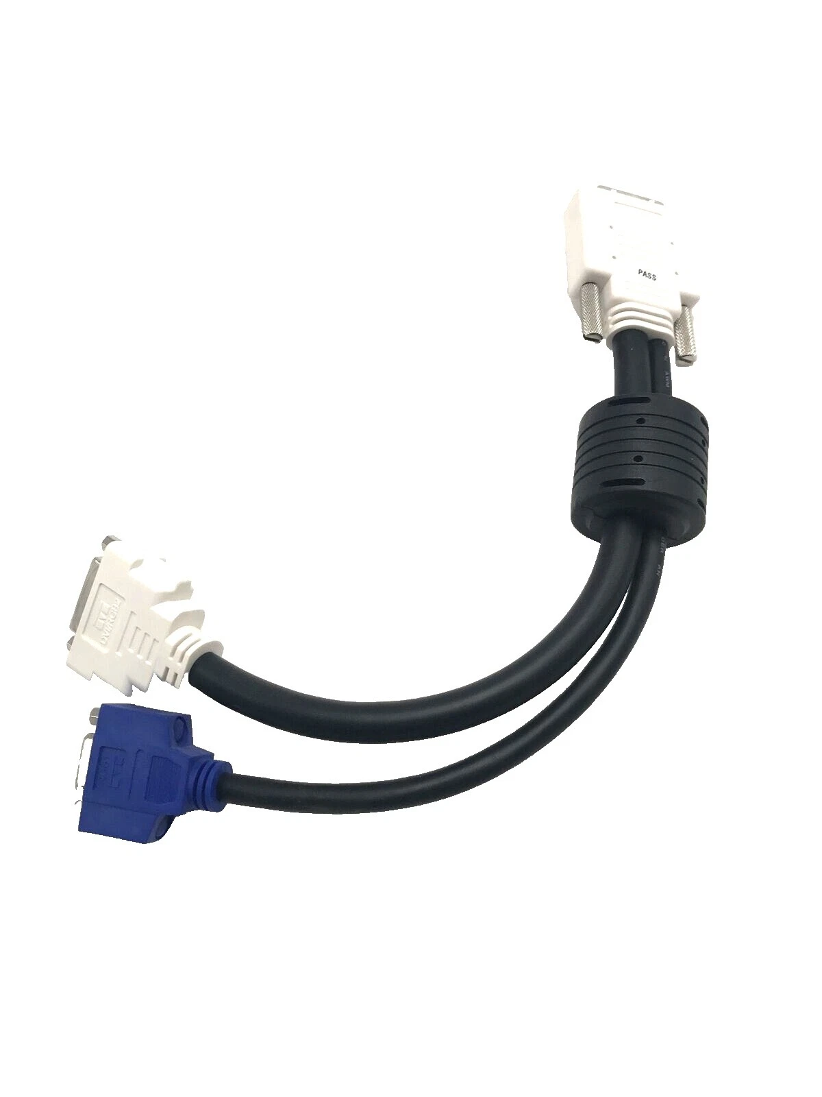 Black DVI Female 1: 2 Monitor/AV Cables & Adapters