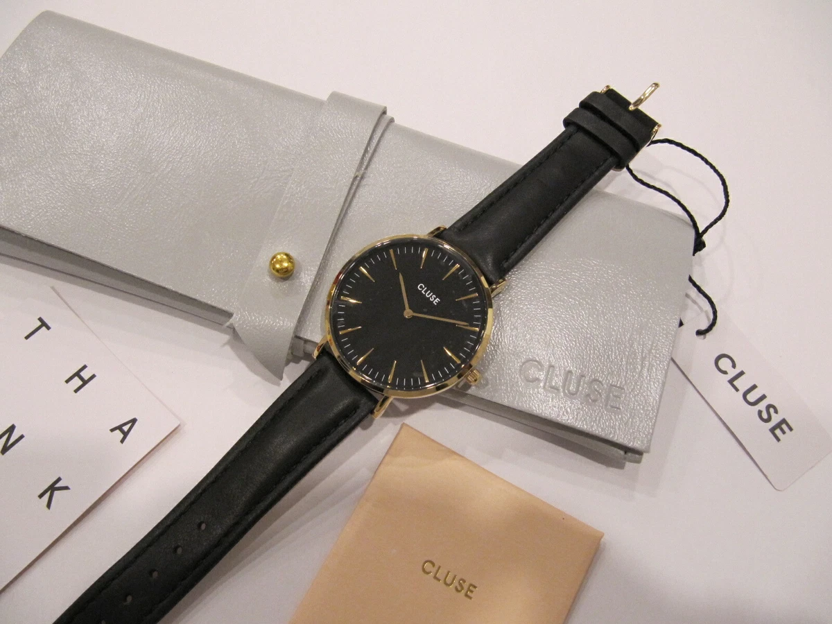 Black cluse women's clearance watch