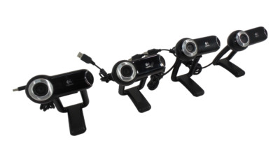 Lot of 4 Logitech V-UBM46 Webcam 2MP Autofocus Carl Zeiss Lens - Free Shipping