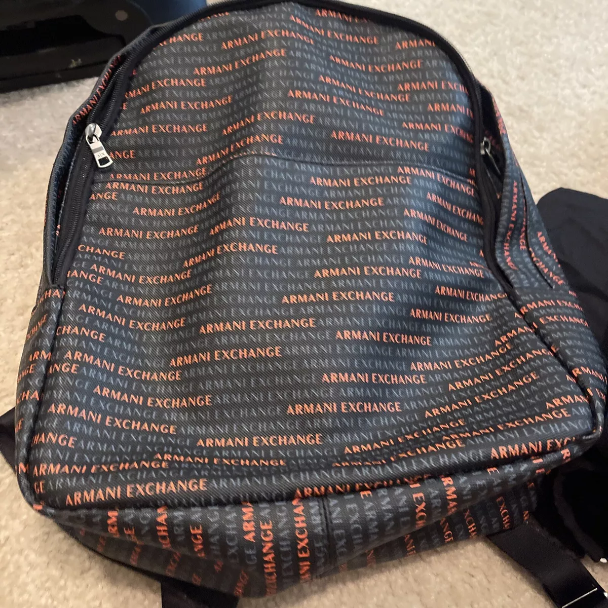 Armani exchange backpack men Orange And Black eBay