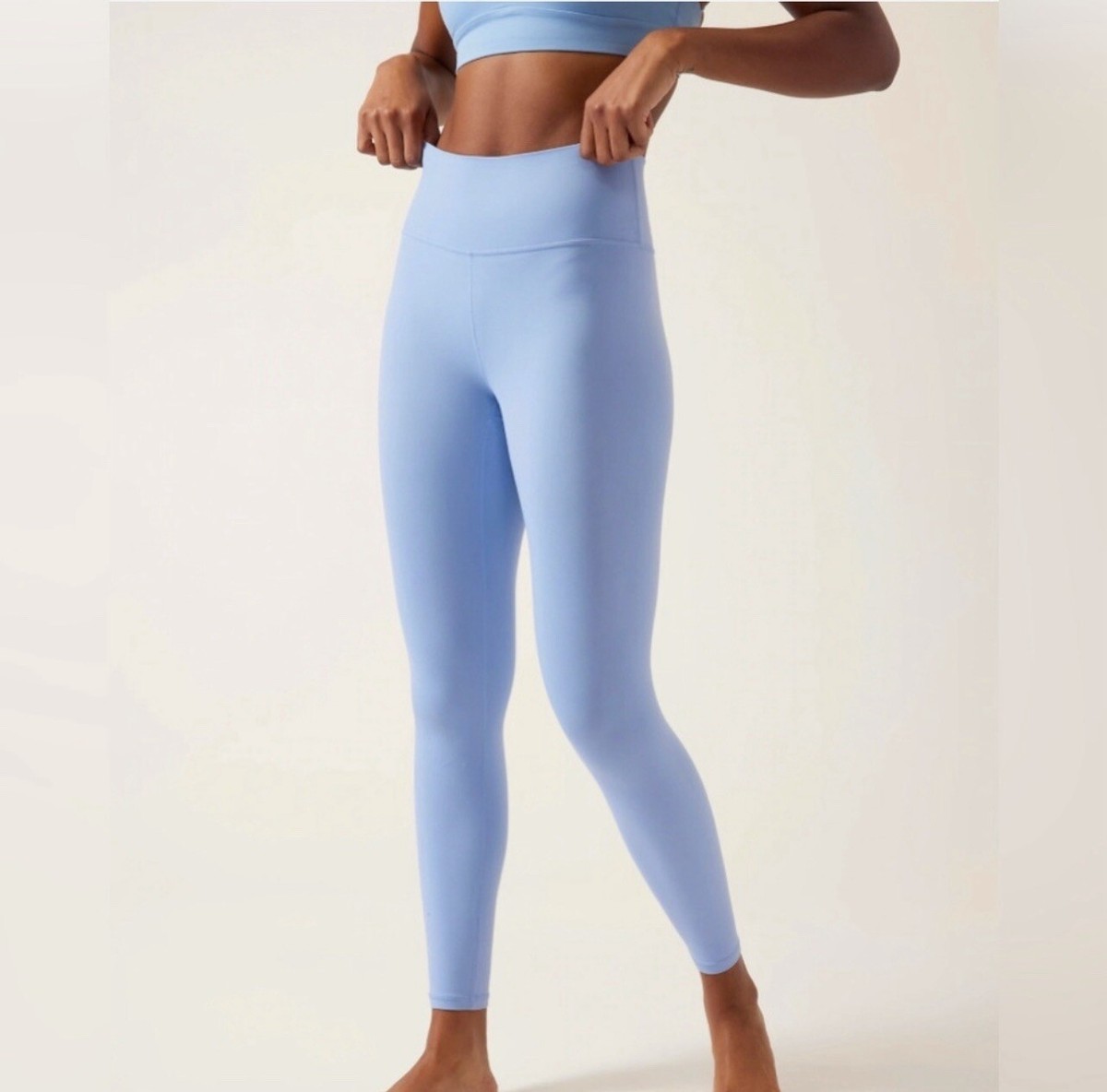 Athleta Transcend 7/8 Tight Size L Large Heron Blue #798638