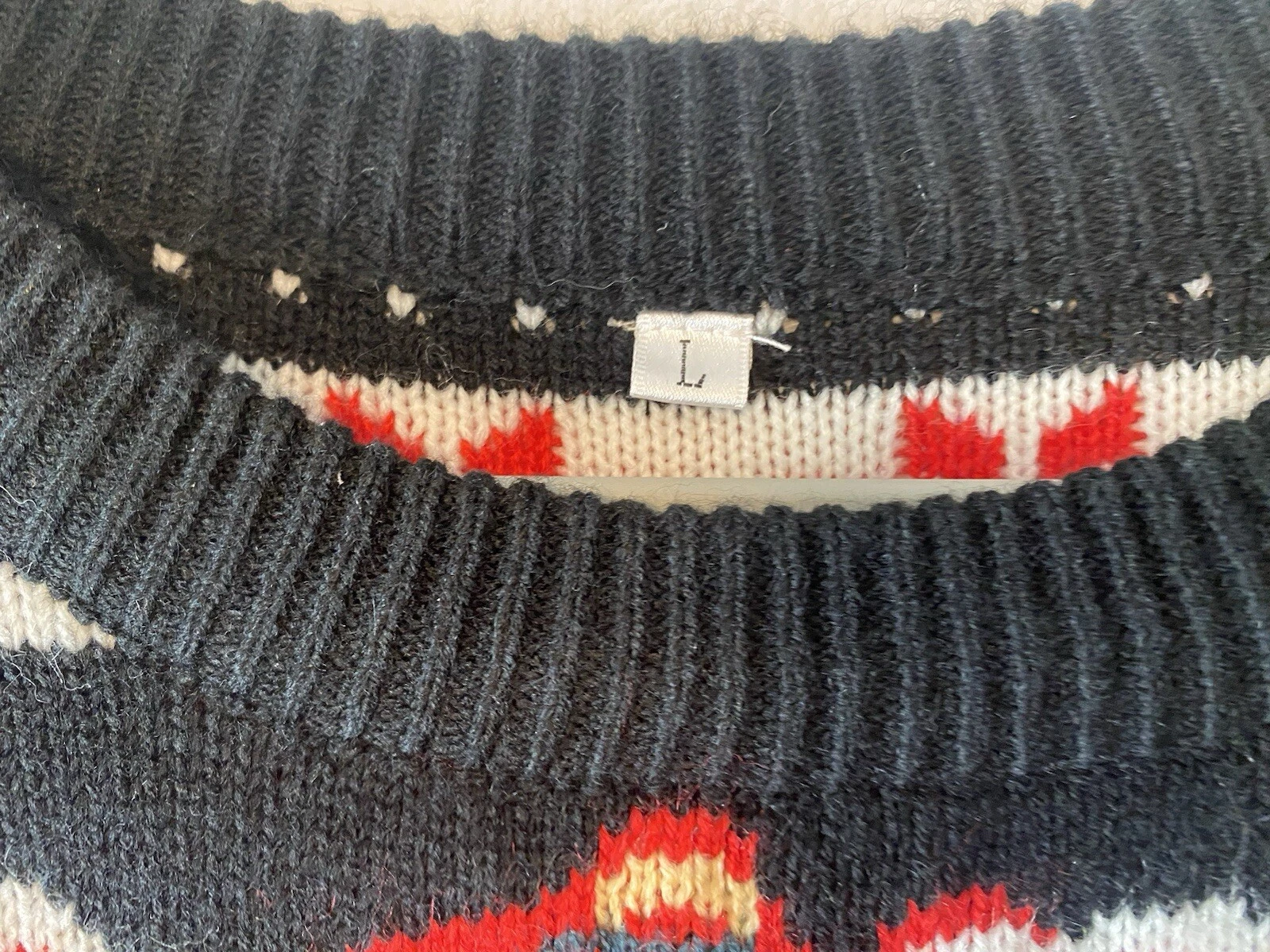 Men’s Ugly Christmas Sweater Reindeers Penguins Red Black White Festive Holiday